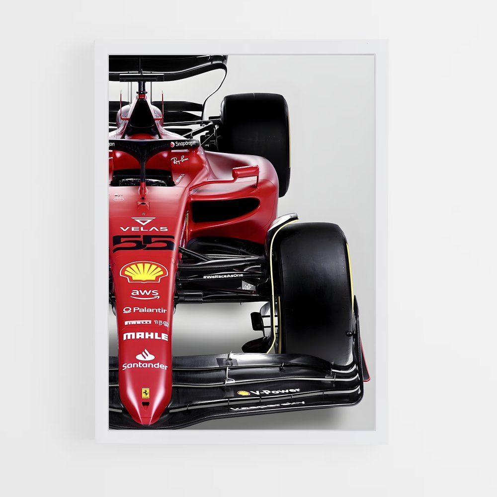 Poster Ferrari F1-75 Speedster – affiche Voitures de Formule 1 (vue 3)